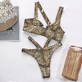 SUPER WHOLESALE | Gold-foil Fabric Swimsuit(gold)