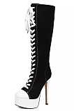 SUPER WHOLESALE |  Lace Up Knee Boots