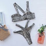 SUPER WHOLESALE | Gold-foil Fabric Swimsuit(silver)