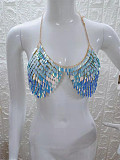 SUPER WHOLESALE |  Metal Leaf Bra Chain