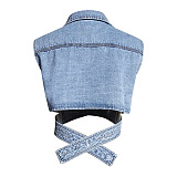 SUPER WHOLESALE |  Denim Set with Vest