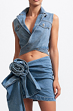 SUPER WHOLESALE |  Denim Set with Skirt