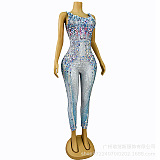 SUPER WHOLESALE |  Seashell Rhinestone Jumpsuit In Multi
