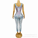 SUPER WHOLESALE |  Seashell Rhinestone Jumpsuit In Multi