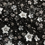 SUPER WHOLESALE |  Strapless Flower Sequin Maxi Dress
