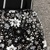 SUPER WHOLESALE |  Strapless Flower Sequin Maxi Dress