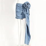 SUPER WHOLESALE |  Denim Set with Skirt