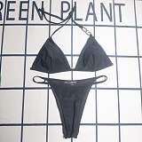 SUPER WHOLESALE |  Solid 2 piece Swimwear ( 3 colors）