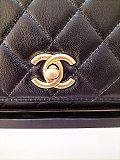 SUPER WHOLESALE |  Wallet on Chain in Black（top quality)
