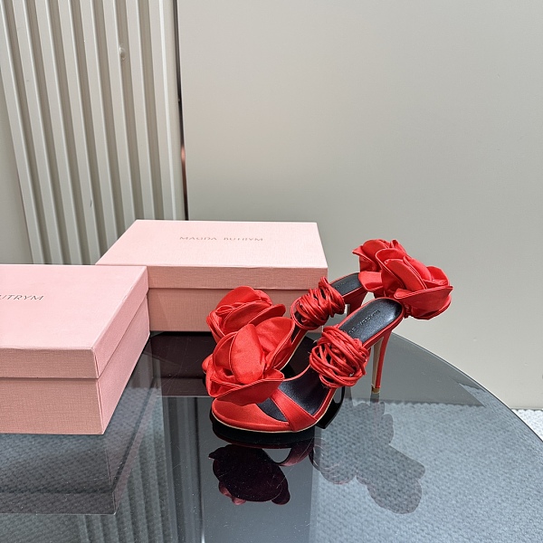 SUPER WHOLESALE |  Lace Up Rose Heels