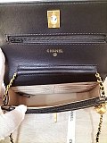 SUPER WHOLESALE |  Wallet on Chain in Black（top quality)