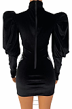 SUPER WHOLESALE |  Lantern Shoulder Dress