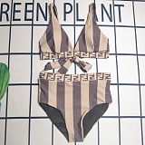SUPER WHOLESALE |  Stripy 2 piece Swimwear