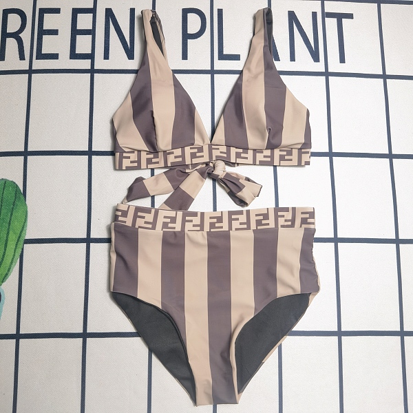 SUPER WHOLESALE |  Stripy 2 piece Swimwear