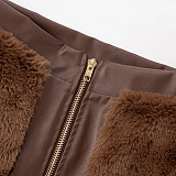 SUPER WHOLESALE | Fur Skirt Set