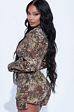 SUPER WHOLESALE | Camo Zip Up Romper