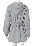 SUPER WHOLESALE | Hoodie Drawstring Dress