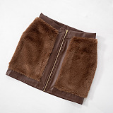SUPER WHOLESALE | Fur Skirt Set