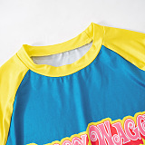 SUPER WHOLESALE | Printed T-shirt in Two Tones