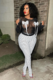 SUPER WHOLESALE | Polka Dot Pants Set with Bows Top