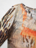 SUPER WHOLESALE | Printed Long Sleeve Top(Two colors a set)