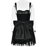 SUPER WHOLESALE | Spaghetti Big Bow Dress