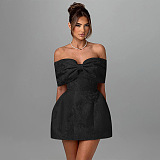 SUPER WHOLESALE | Strapless Big Bow Dress