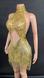 SUPER WHOLESALE | Crystal Fringes Party Dress