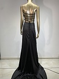 SUPER WHOLESALE | Back Lace Up Split Dress