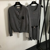 SUPER WHOLESALE | Knitted Dress with Cardigan