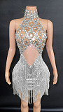 SUPER WHOLESALE | Crystal Fringes Party Dress
