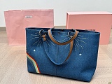 SUPER WHOLESALE | Denim Blue Tote Bag