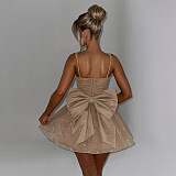 SUPER WHOLESALE | Spaghetti Big Bow Dress
