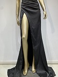 SUPER WHOLESALE | Back Lace Up Split Dress