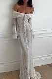 SUPER WHOLESALE | Strapless Lace Long Dress