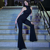 SUPER WHOLESALE | Bat Shoulder Jumpsuit with Strap