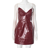 SUPER WHOLESALE | Pu Strapless Mini Dress
