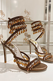 SUPER WHOLESALE | Crystal-embellished Sandals