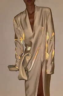 SUPER WHOLESALE | Plunging Neck Dress