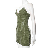 SUPER WHOLESALE | Pu Strapless Mini Dress