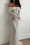 SUPER WHOLESALE | Strapless Lace Long Dress