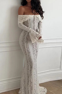SUPER WHOLESALE | Strapless Lace Long Dress
