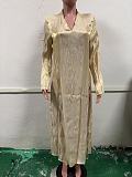 SUPER WHOLESALE | Plunging Neck Dress
