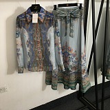 SUPER WHOLESALE | Printed Pleated Skirt Set