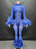 SUPER WHOLESALE | Silver Rhinestone Jumpsuit