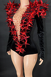 SUPER WHOLESALE | Stars Plunging Neck Romper