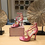 SUPER WHOLESALE | Satin Crystal Sandal in Pink