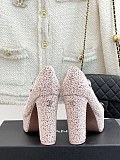 SUPER WHOLESALE | Mary Janes Heels(Cotton Tweed)