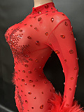 SUPER WHOLESALE | Red Rhinestone Jumpsuit