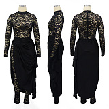 SUPER WHOLESALE | Lace Jumpsuit with Waist Strap